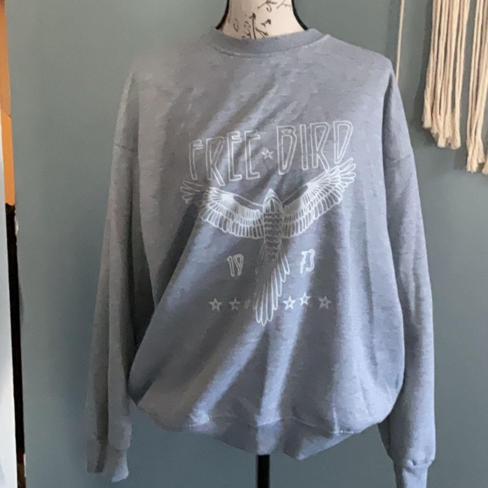 Gray 'Free Bird' Sweatshirt lg